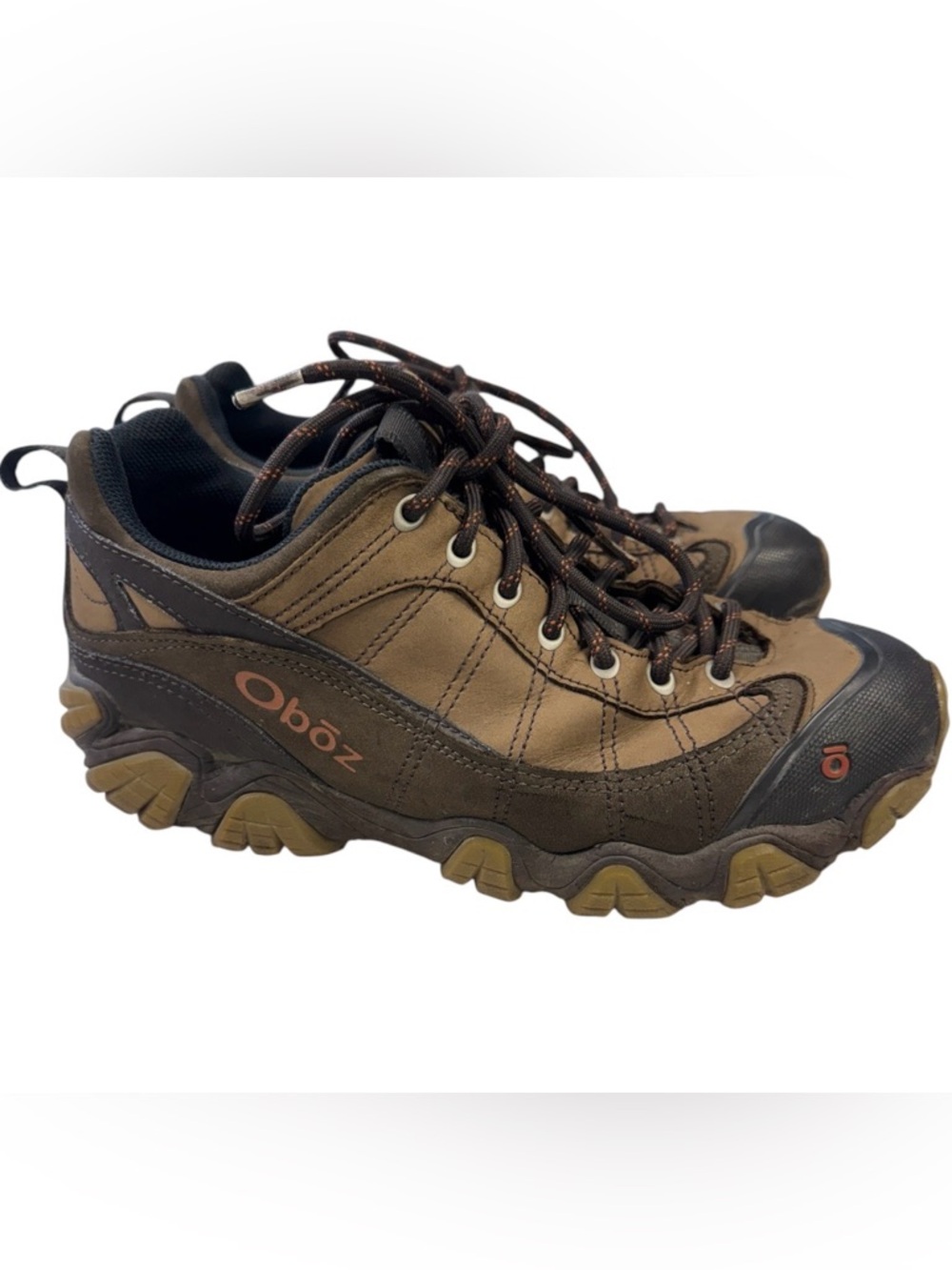 Oboz Firebrand ll Men's Brown Leather Low Trail Hiking Shoes Sz.9.5